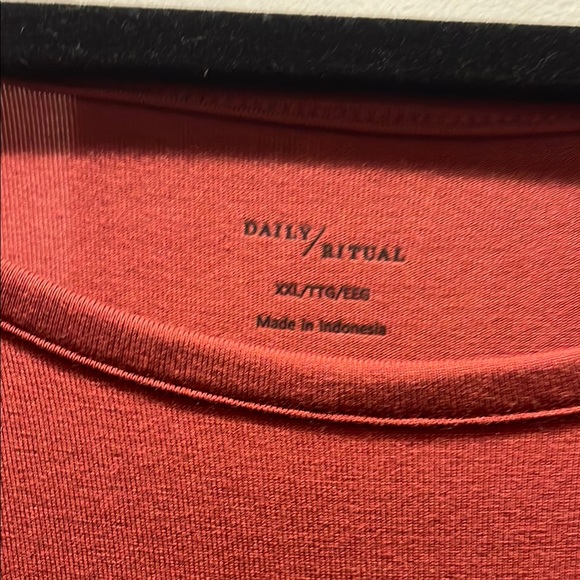 Daily Ritual Red Sheath Maxi Dress Short Sleeve size XXL - Picture 2 of 6